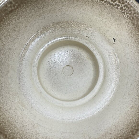 Vintage Vetter W Germany Stoneware Pottery Planter Dish Bowl Container Tan Brown - Picture 13 of 16